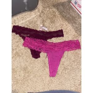 Victoria's Secret large‎ and extra large thong panty NWT